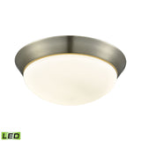 Contours 12.75'' Wide 1-Light Flush Mount - Satin Nickel FML7175-10-16M Elk Lighting