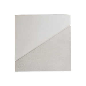 Bernhardt Bernhardt Ellison Square Side Table — Adobe Faux Stone Top, Sandblasted White Base, Modern Accent 553124