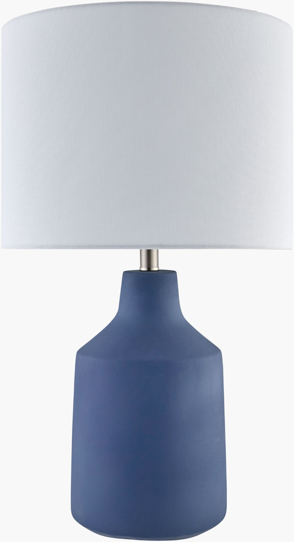 Livabliss Foreman Cement Base Linen Shade Accent Lamp for Farmhouse and Cottage Interiors FMN-002