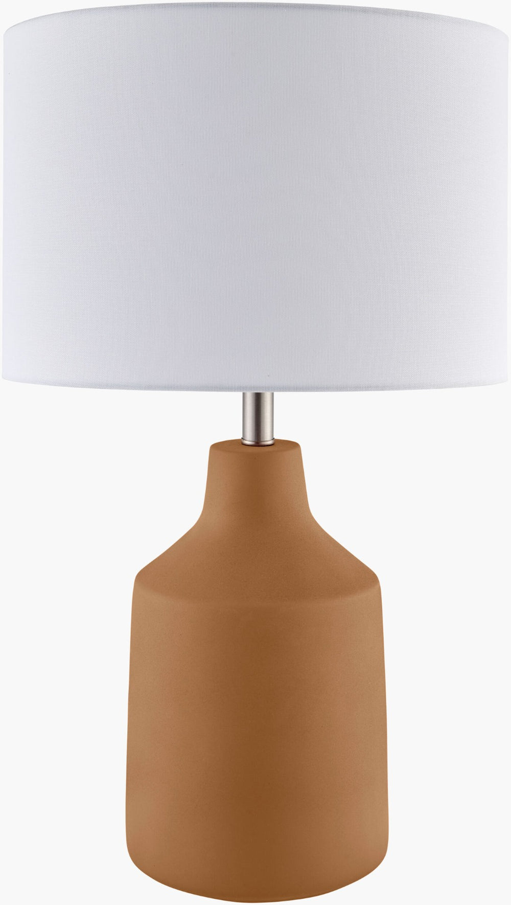 Livabliss Foreman Cement Base Linen Shade Accent Lamp for Cottage Farmhouse Bedside Decor FMN-005