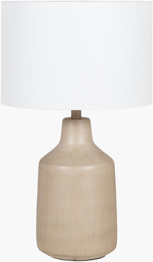 Livabliss Foreman Resin Table Lamp with Beige Linen Shade for Entryway or Bedroom Decor FMN200-TBL