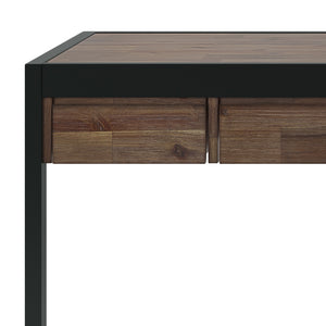 English Elm Erina Small Desk - Handcrafted Rustic Acacia Wood With Metal Frame - Stylish Workspace Solution B136P158631