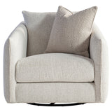 Bernhardt Demi Fabric Swivel Chair White,Cream Fabric P7902SA