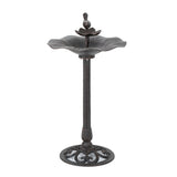 Christopher Knight Home® - Noble House - Lancaster Outdoor Bronze Finished Aluminum Top Bird Bath with Iron Base