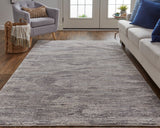 Feizy Rugs Lennon Polyester/Polypropylene Machine Made Casual Rug Tan/Taupe/Gray 10' x 13'