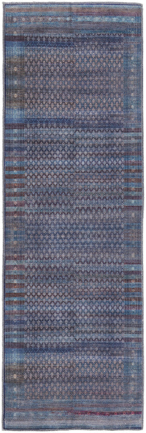 Feizy Rugs Voss Collection Bold Transitional Rug: Vibrant Colors & Distinctive Patterns For Any Living Space Blue,Tan,Pink Polyester Vos39h7faqumlti7a