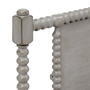 Homelegance By Top-Line Remi Antique Finish Beaded Wood Platform Bed Grey Wood