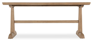 Hooker Furniture Vineyard Travertine Counter Table — Sonoma Pecky Hickory 84" Friendship Style For Wine & Entertaining 6952-75206-80