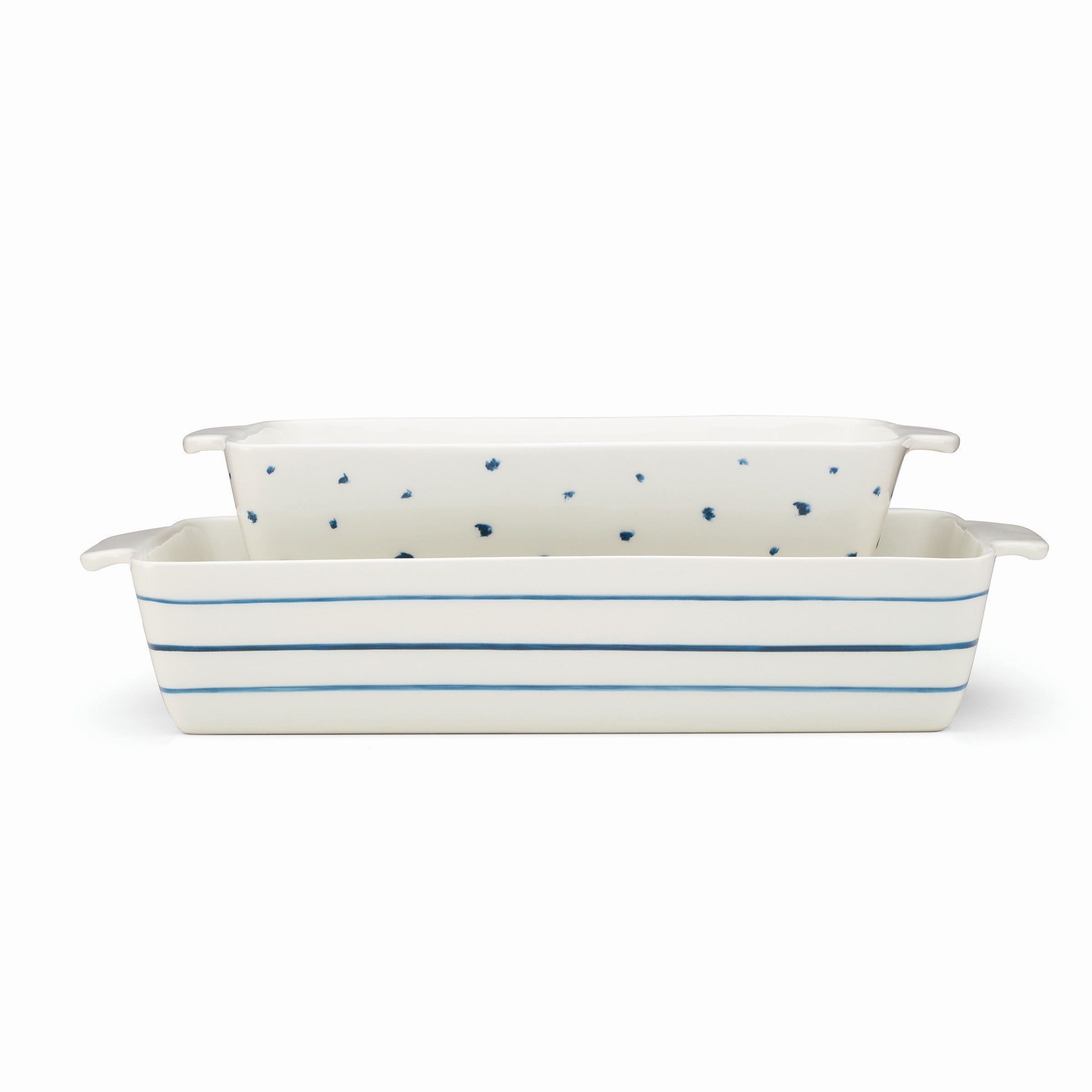 Blue Bay 2-Piece Rectangular Stoneware Bakers Set - Thumbnail 2