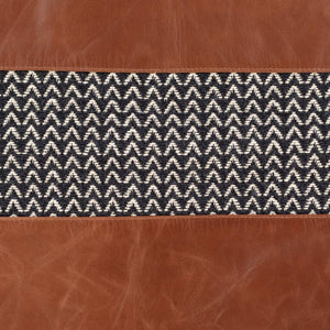 Surya Fiona Accent Pillow - Rustic 20"L X 20"W Cotton & Leather Design, Perfect For Cozy Home Décor Black Cotton,Leather,Cotton Fna001-2020