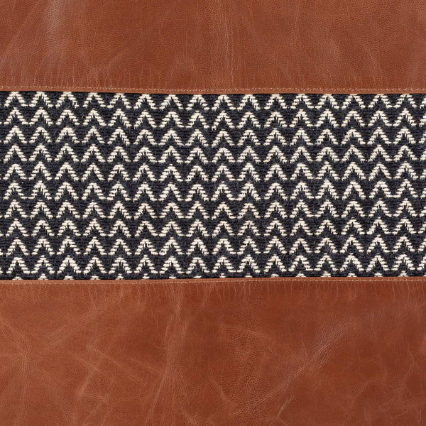 Surya Fiona Accent Pillow - Rustic 20"L X 20"W Cotton & Leather Design, Perfect For Cozy Home Décor Black Cotton,Leather,Cotton Fna001-2020