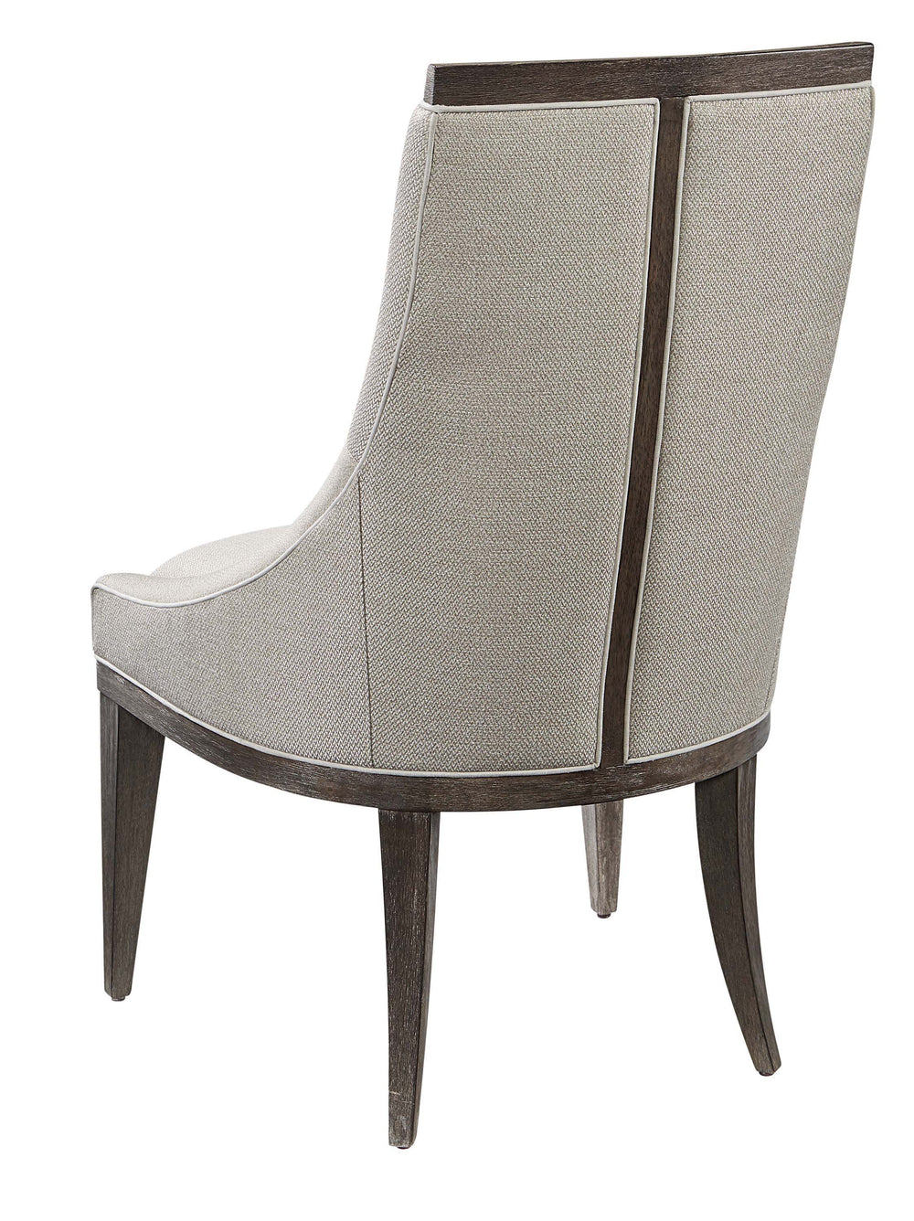 A.R.T. Furniture Geode Gem Sling Dining Chair - Contemporary Comfort With Kona Finish And Stylish Exposed Wood Details Gray, Brown Pine Solids And Flat Cut Oak Veneers 238204-2303