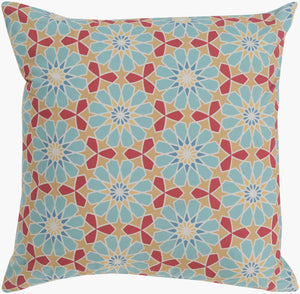 Surya Francesco 20" X 20" Global-inspired Accent Pillow – Elegant Cotton Decor For Charming Home Spaces Rose Cotton,Cotton Fnc002-2222d