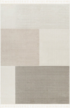 Livabliss Finland Machine Woven Polyester Area Rug Low Pile Neutral Design for Any Room FND2307-9212