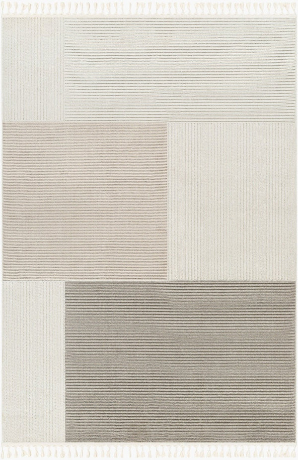 Livabliss Finland Machine Woven Polyester Area Rug Low Pile Neutral Design for Any Room FND2307-9212