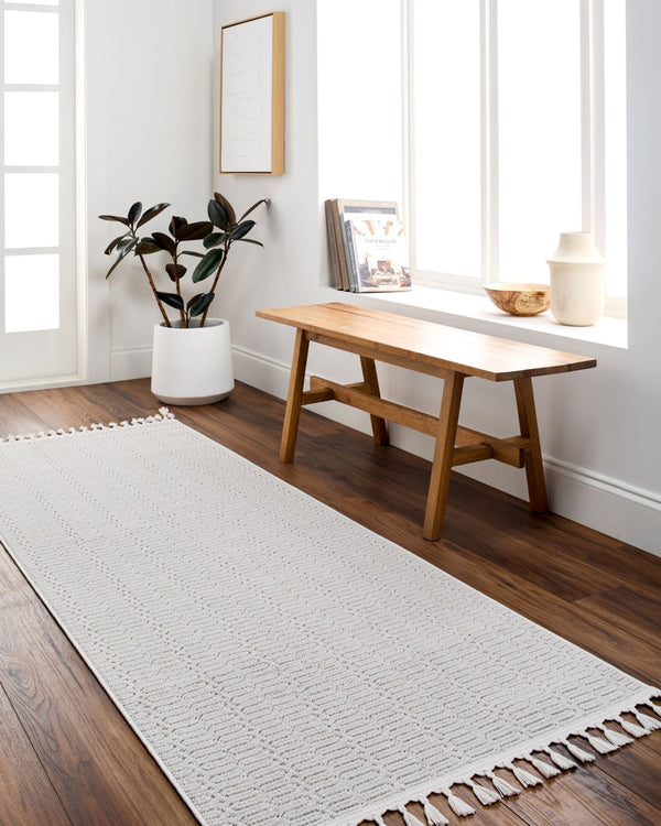 Livabliss Finland Cottage Geometric Low Pile Polyester Area Rug for Farmhouse Living Spaces FND2310-9212