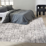 Nourison Calvin KleinCK950 Rush CK952 Machine Made Power-loomed No Border Indoor Only Modern  Rug Ivory,Grey, Ivory Grey High Pile, 100% Polypropylene,Low Pile, 100% Polyester 99446819130