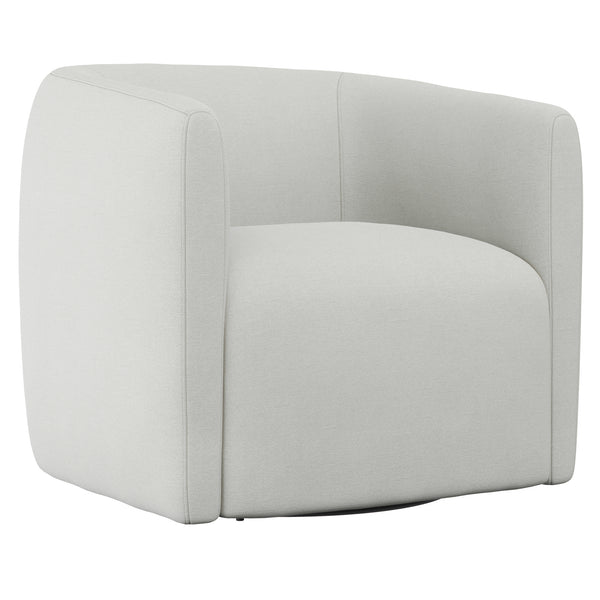 Bernhardt Aline Fabric Swivel Chair 5558-000 White B6923S_5558-000 Bernhardt