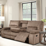 Parker House Parker Living Chapman - Kona Reclining Sofa with Drop Down Console Kona 94% Polyester, 6% Nylon (W) MCHA#834-KON