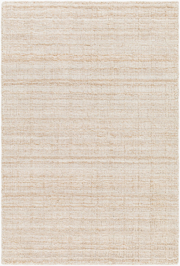 Surya Fresno Handmade Rug - 2' X 3' Eco-friendly Cottage Chic Design For Cozy Farmhouse Living Tan Recycled Pet Yarn Fno2301-23