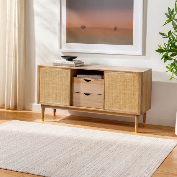 Surya Fresno Handmade Rug - 2' X 3' Eco-friendly Cottage Chic Design For Cozy Farmhouse Living Tan Recycled Pet Yarn Fno2301-268
