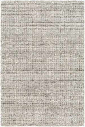 Surya Fresno Handmade Rug - 2' X 3' Eco-friendly Cottage Chic Design For Cozy Farmhouse Living Silver Gray Recycled Pet Yarn Fno2302-23