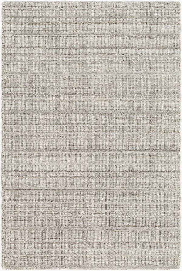 Surya Fresno Handmade Rug - 2' X 3' Eco-friendly Cottage Chic Design For Cozy Farmhouse Living Silver Gray Recycled Pet Yarn Fno2302-23