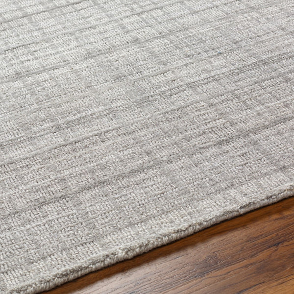 Surya Fresno Handmade Rug - 2' X 3' Eco-friendly Cottage Chic Design For Cozy Farmhouse Living Silver Gray Recycled Pet Yarn Fno2302-268