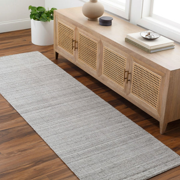 Surya Fresno Handmade Rug - 2' X 3' Eco-friendly Cottage Chic Design For Cozy Farmhouse Living Silver Gray Recycled Pet Yarn Fno2302-268