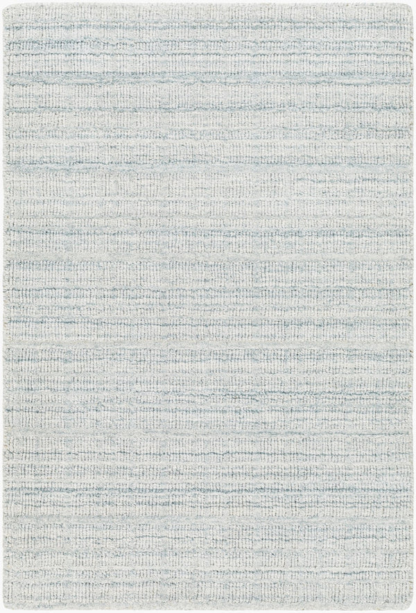 Surya Fresno Handmade Rug - 2' X 3' Eco-friendly Cottage Chic Design For Cozy Farmhouse Living Pale Blue Recycled Pet Yarn Fno2304-23