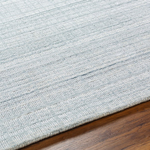 Surya Fresno Handmade Rug - 2' X 3' Eco-friendly Cottage Chic Design For Cozy Farmhouse Living Pale Blue Recycled Pet Yarn Fno2304-268