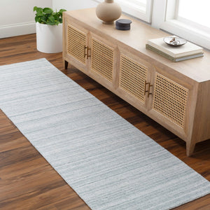 Surya Fresno Handmade Rug - 2' X 3' Eco-friendly Cottage Chic Design For Cozy Farmhouse Living Pale Blue Recycled Pet Yarn Fno2304-268