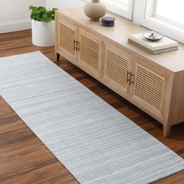 Surya Fresno Handmade Rug - 2' X 3' Eco-friendly Cottage Chic Design For Cozy Farmhouse Living Pale Blue Recycled Pet Yarn Fno2304-268