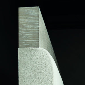 Bernhardt Bernhardt Cerused Greige Queen Panel Bed With Upholstered Inset Panels, Rustic Modern Craftsmanship K1106