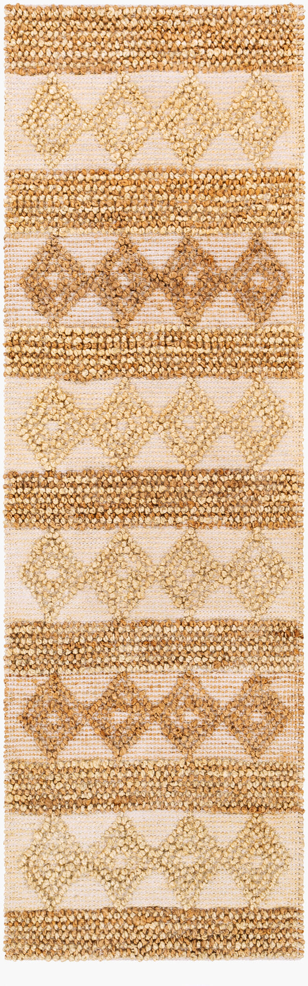 Surya Farmhouse Naturals 2' X 3' Handmade Jute Rug - Rustic Charm & Cozy Vibes For Your Home Decor Beige Jute,Cotton Fns2301-268