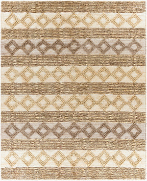 Surya Farmhouse Naturals 2' X 3' Handmade Jute Rug - Rustic Charm & Cozy Vibes For Your Home Decor Brown Jute,Cotton Fns2302-810
