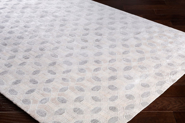 Surya Florentine Handmade 2' X 3' Rug - Luxurious Viscose, Durable & Elegant Design For Your Home Decor Off,White Viscose Fnt1001-69