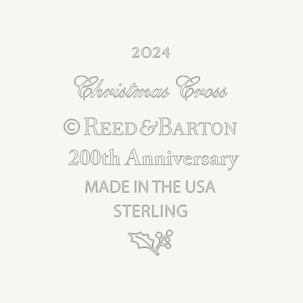 Lenox Reed and Barton 2024 54th Annual Christmas Cross Metallic, STER SVLR METAL 895954