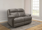 Parker House Parker Living Eclipse - Florence Heron Power Reclining Loveseat Florence Heron Top Grain Leather with Match (X) MECL#822PH-FHE