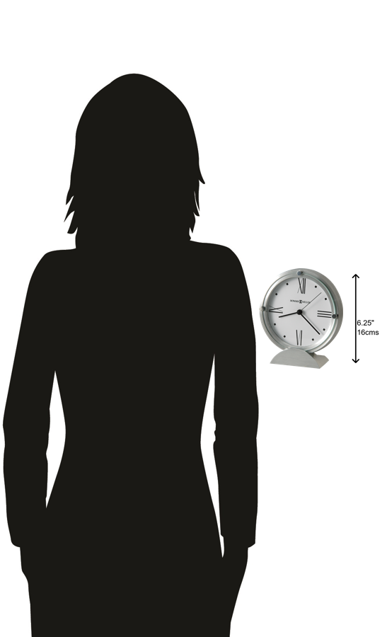 Hekman Furniture 645671 Simon Ii Tabletop Clock - Elegant Brushed Aluminum Finish With Roman Numerals For Home Office  Simon Ii Tabletop Clock 645671