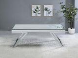 Steve Silver Alfresco Mirrored Coffee Table - Sparkling Silver Accent - Easy Assembly