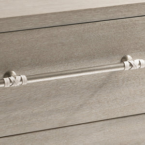 Bernhardt Bernhardt Alta Nightstand With Bluff Quartered Oak, Leather-Wrapped Pulls, Usb Charging, Soft-Close Drawers 321232