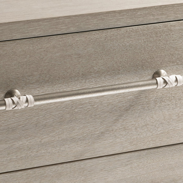 Bernhardt Bernhardt Alta Nightstand With Bluff Quartered Oak, Leather-Wrapped Pulls, Usb Charging, Soft-Close Drawers 321232