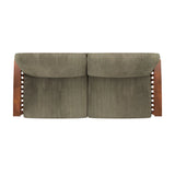 Parcell Mission-Style Wood Sofa