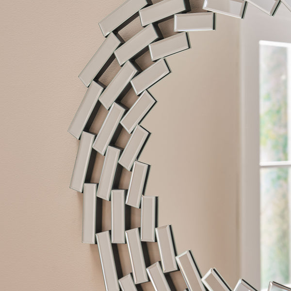 English Elm Christopher Knight Home® - MIRROR Clear MDF Framed Decorative Wall Mirror 37x36.5in Sleek Modern Design for Home & Bathroom 62613.00