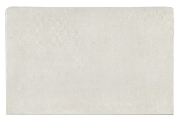 Hooker Furniture Serenity Raffia Nightstand With Soft-Close Drawers, Usb Charging, Sand Dollar Lacquered Grasscloth Finish 6350-90216-03