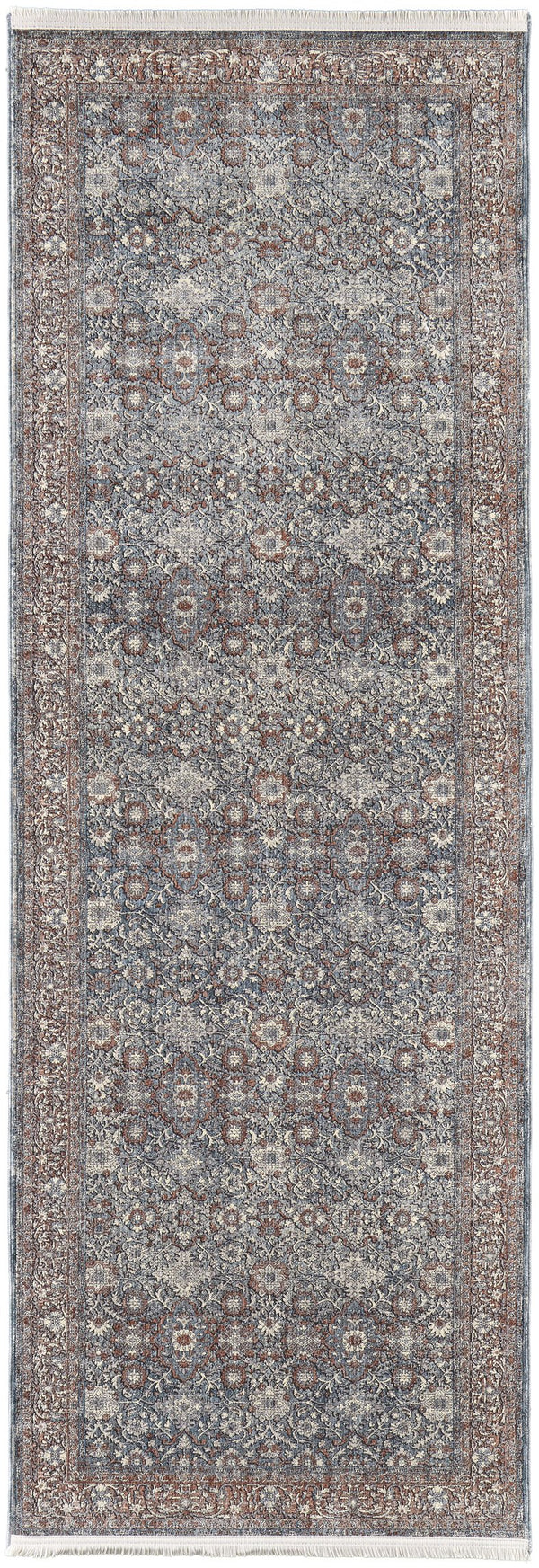Feizy Rugs Marquette Elegant Power-loomed Rug With Traditional Persian Motifs - Stain Resistant And Durable Blue,Red Polyester,Acrylic Mrq39gtfblursti8a