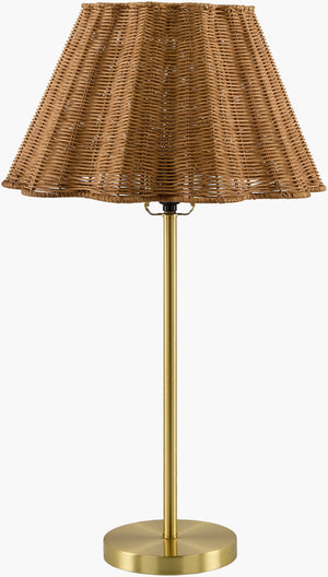 Livabliss Foix Handwoven Rattan and Iron Accent Table Lamp for Cottage Farmhouse Ambiance FOI-001