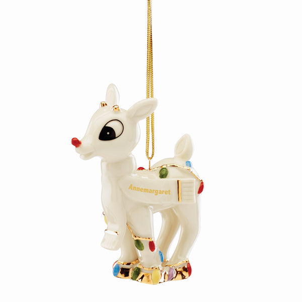 Lenox RUDOLPH'S CHRISTMAS GLOW ORN Multi, IVORY PORCELAIN 890950