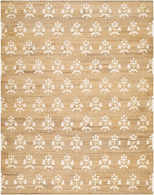 Livabliss Fiorina Handwoven Jute Wool Flatweave Rug for Entryway or Minimalist Living Spaces Ivory 5' x 7'6" FON2300-576